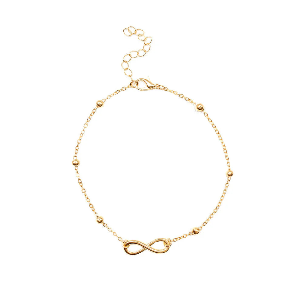 Gold & Silver Infinity Anklet
