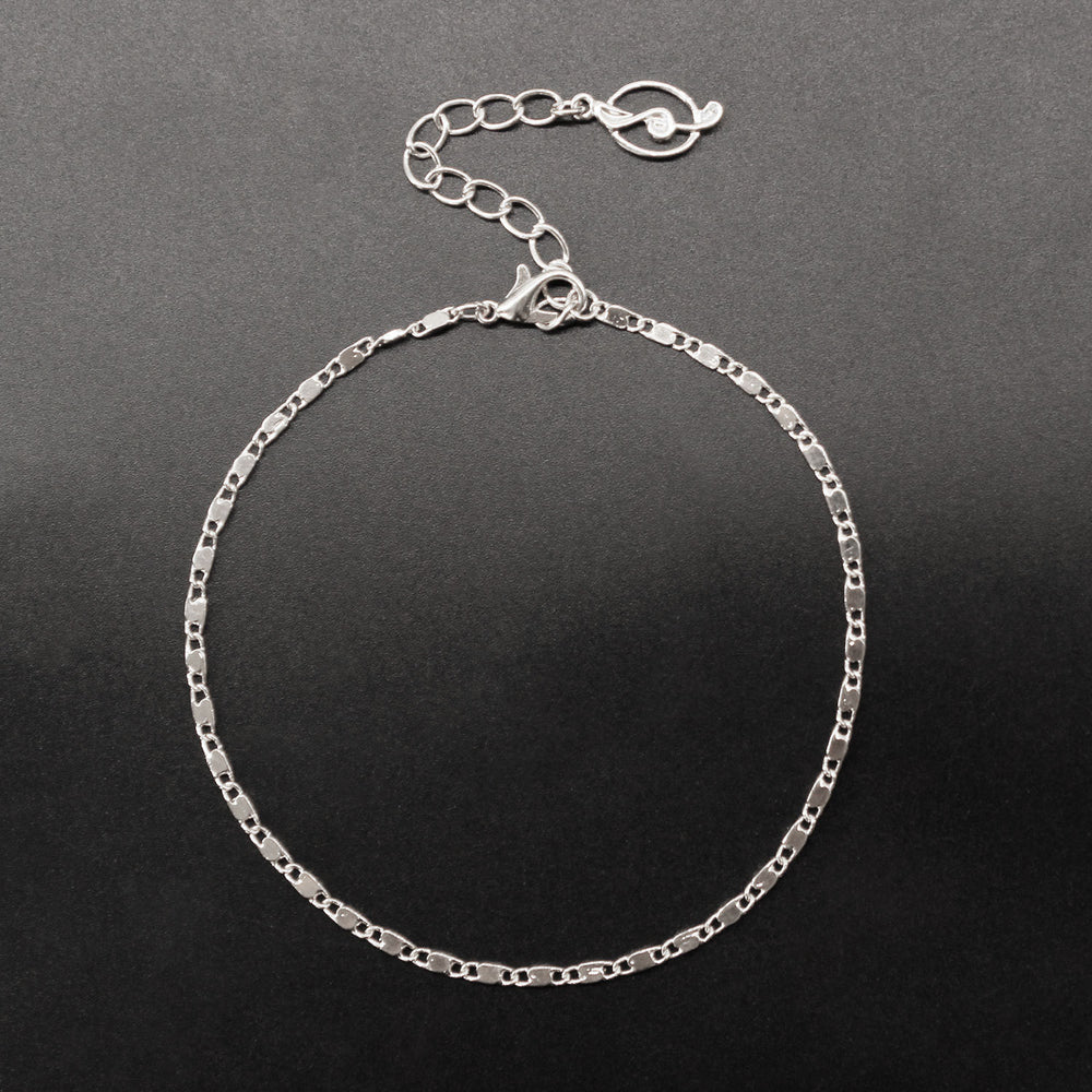 Gold & Silver Minimalist Anklet