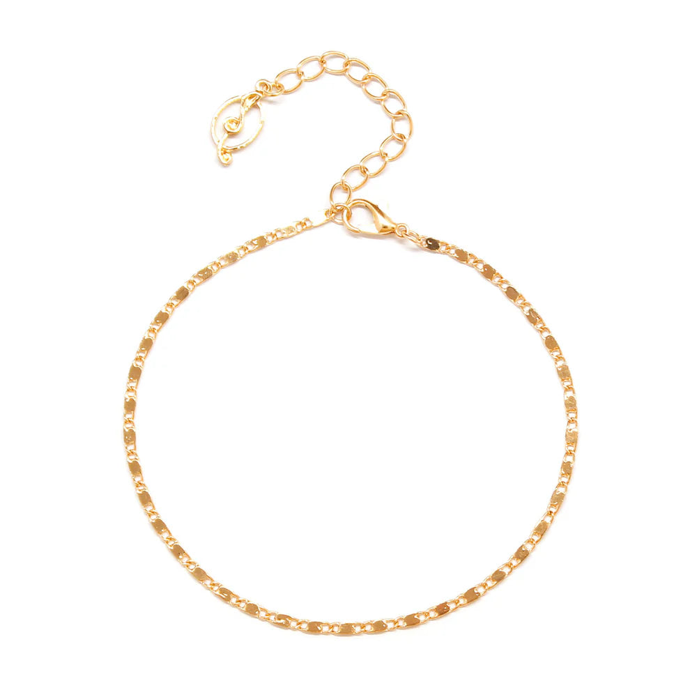Gold & Silver Minimalist Anklet