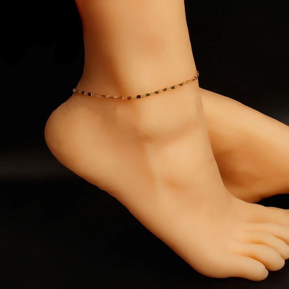 Gold & Silver Minimalist Anklet
