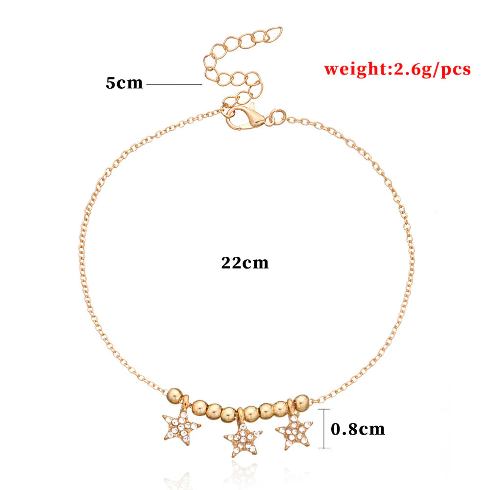 Dainty Star Anklet