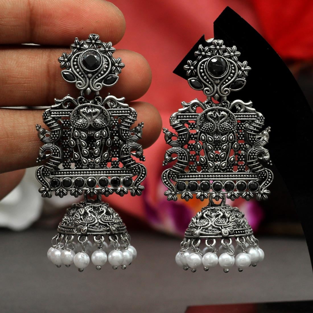 Mayura Oxidised Statement Earrings