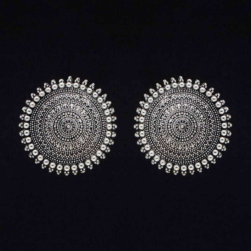 Boho Round Disc Earrings