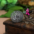 Oxidised Adjustable Statement Ring