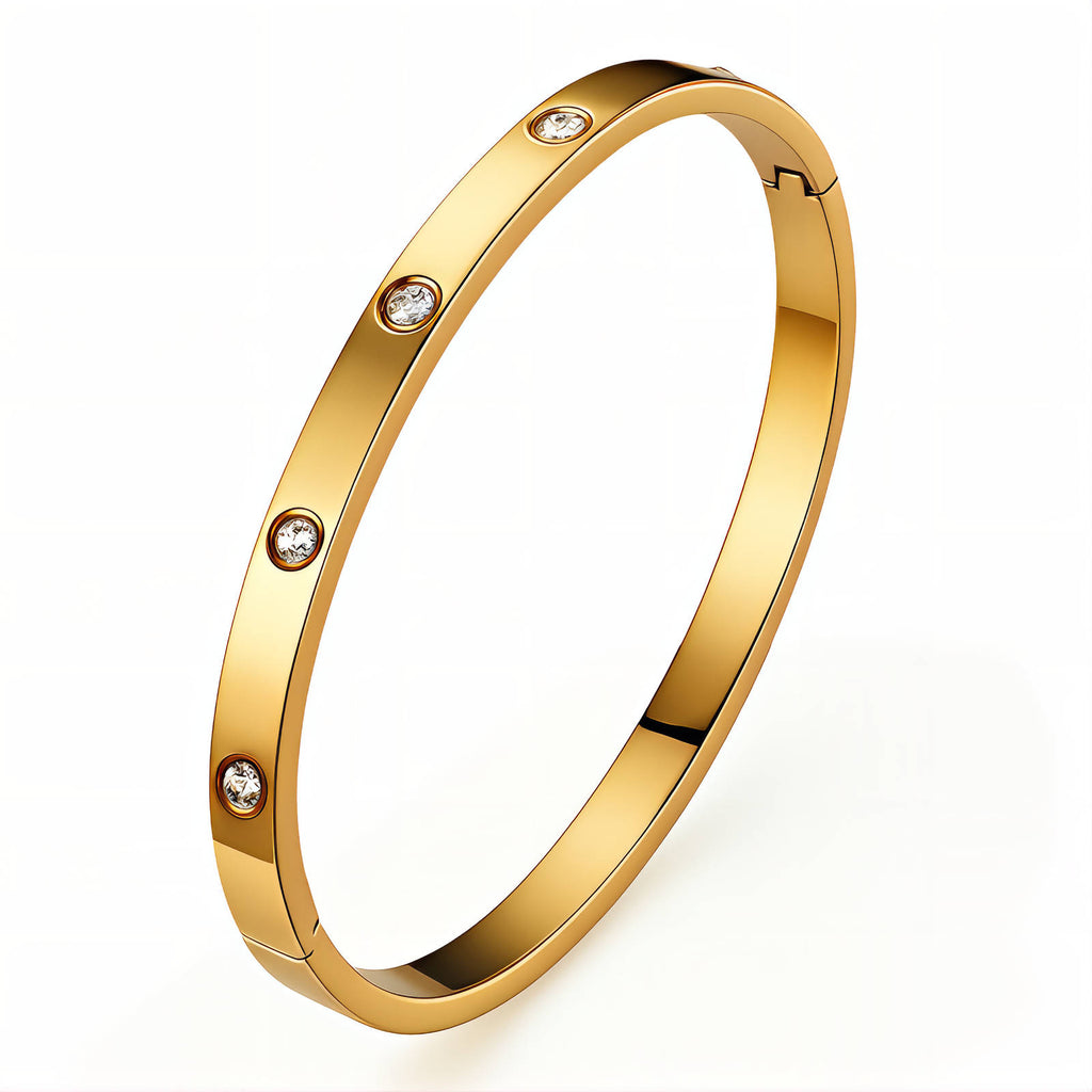 18K Gold Plated Bangle Bracelet