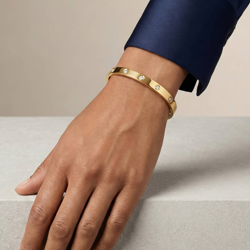 18K Gold Plated Bangle Bracelet