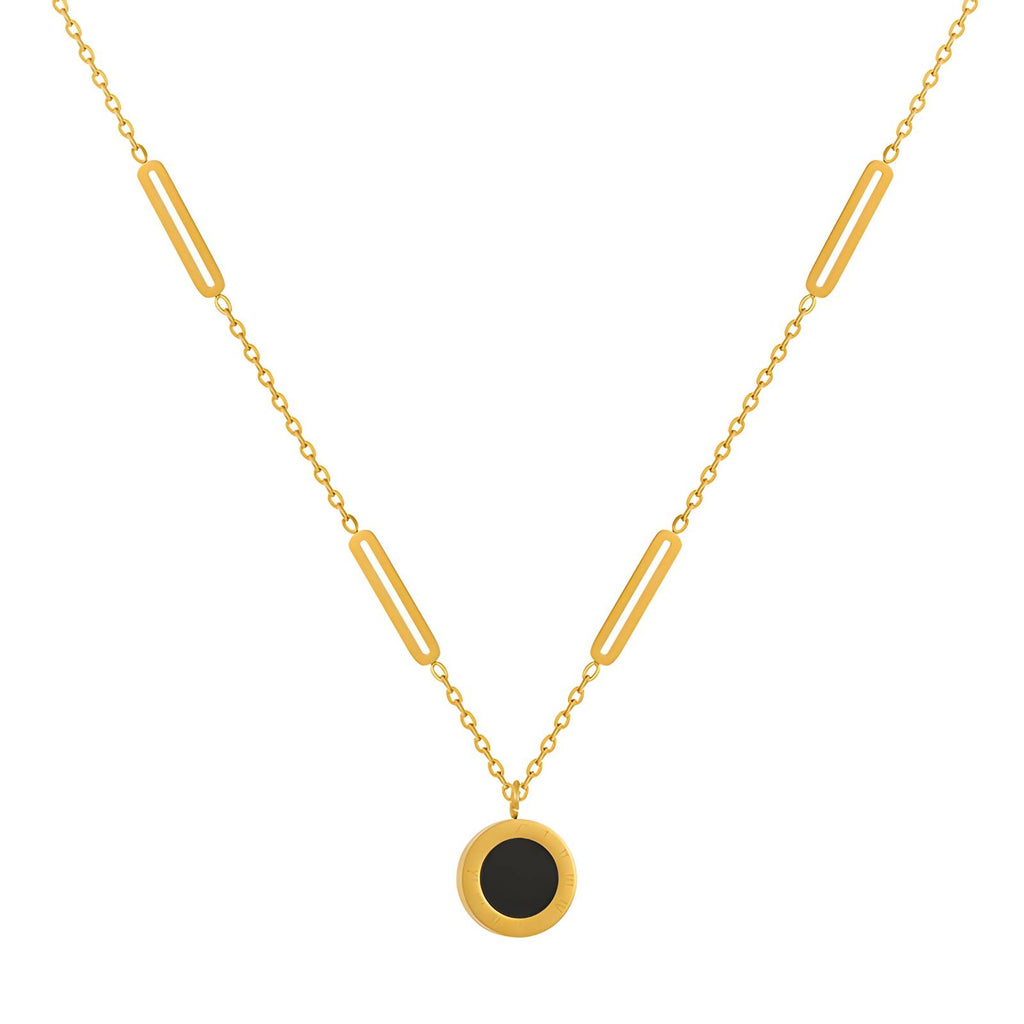 18K Gold Plated Minimalist Pendant Necklace Set