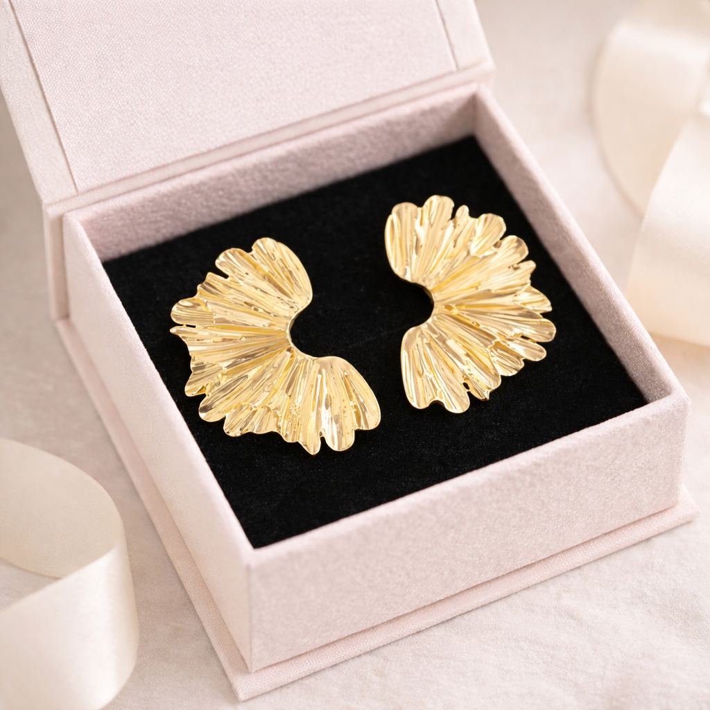 Vintage Retro Geometric Stud Earrings