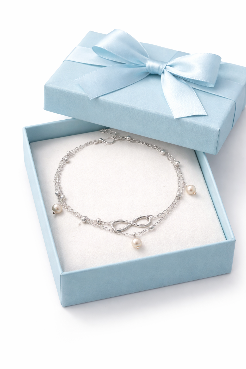 Infinity Pearl Anklet
