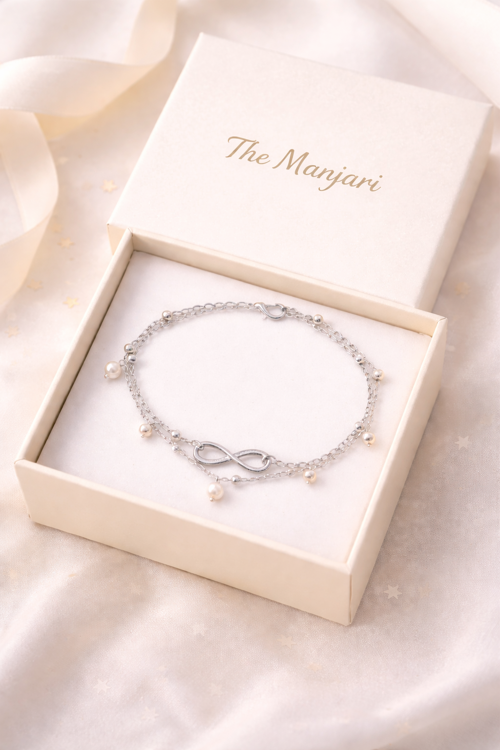 Infinity Pearl Anklet