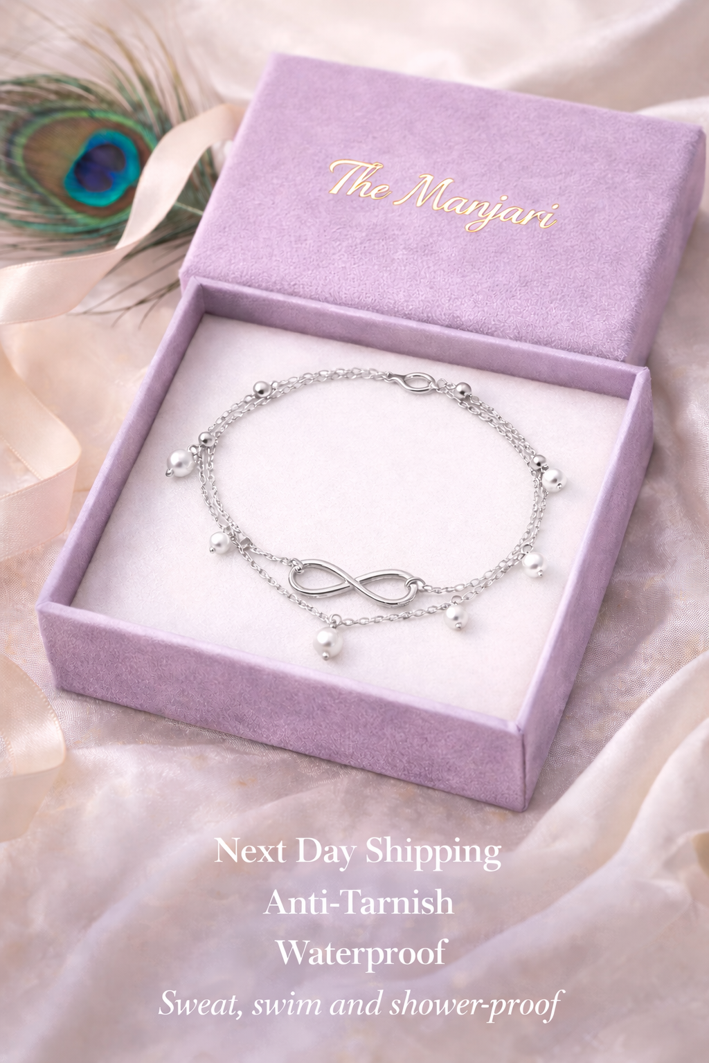 Infinity Pearl Anklet