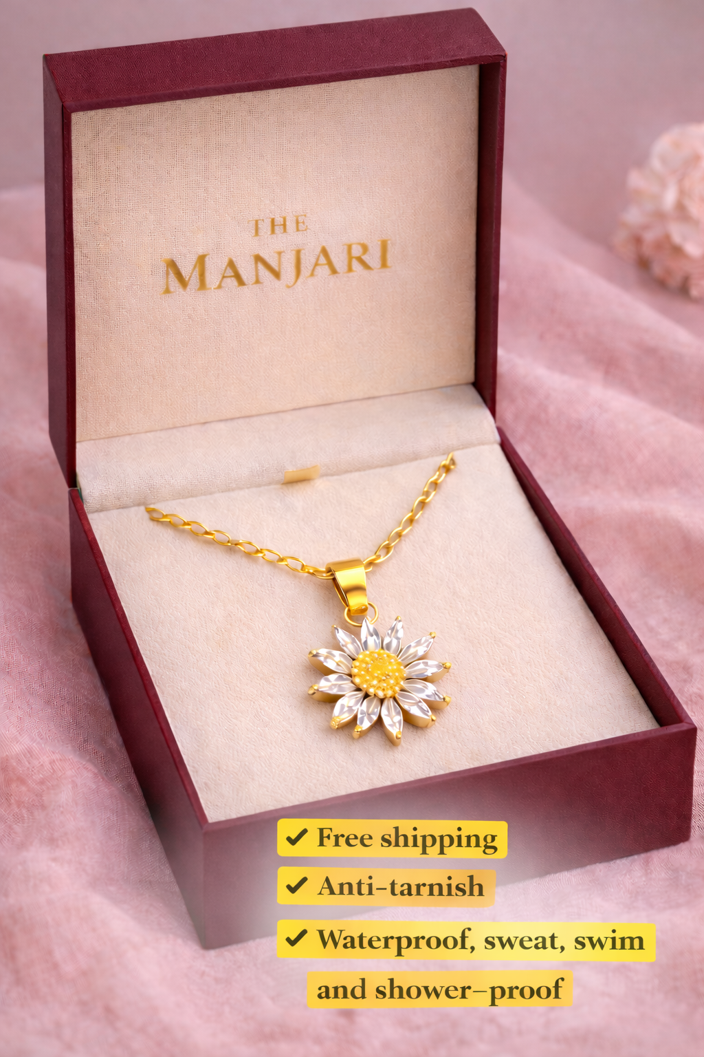 Daisy Flower Necklace