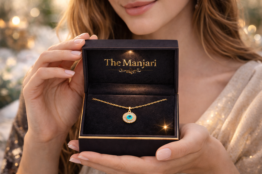 Gold Evil Eye Necklace