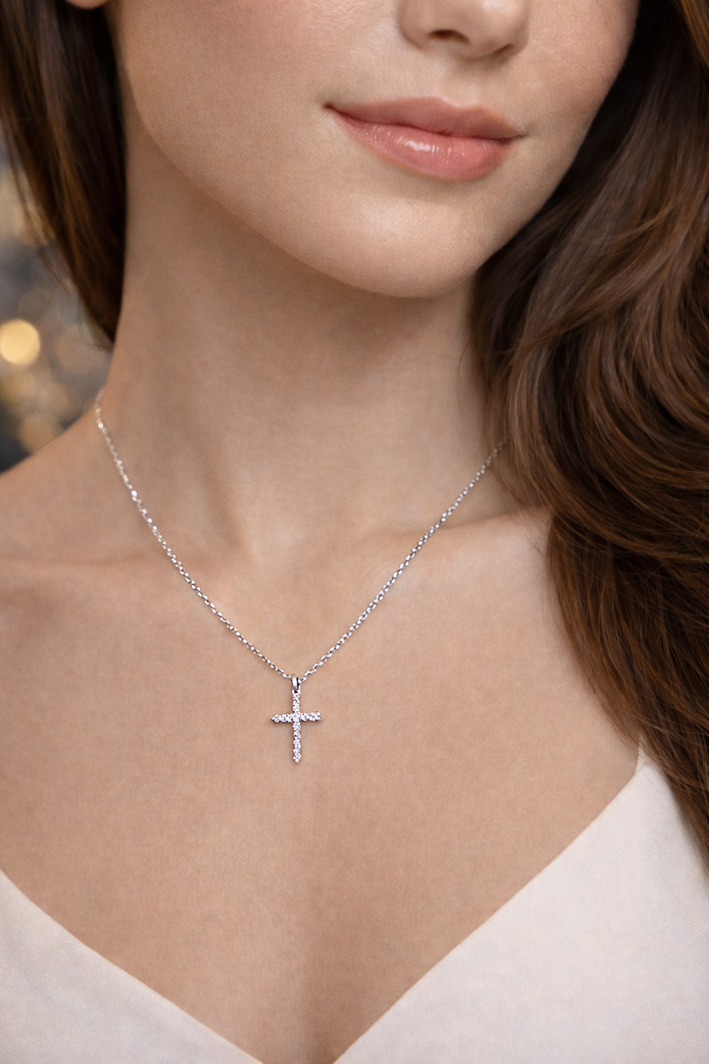 Silver Cross Necklace