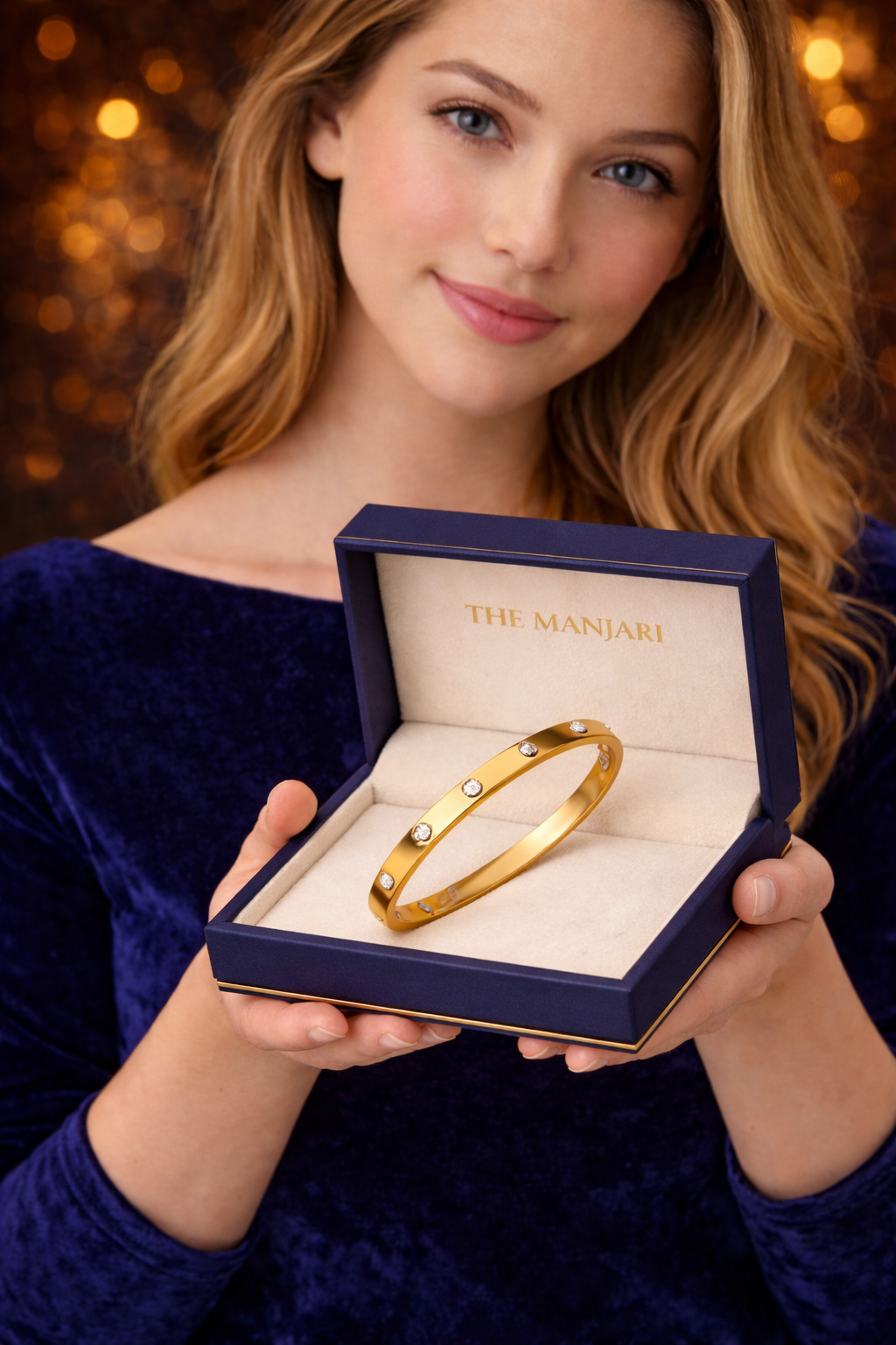 18K Gold Plated Bangle Bracelet