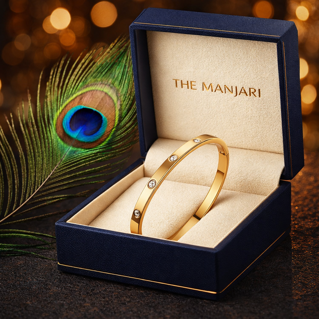 18K Gold Plated Bangle Bracelet