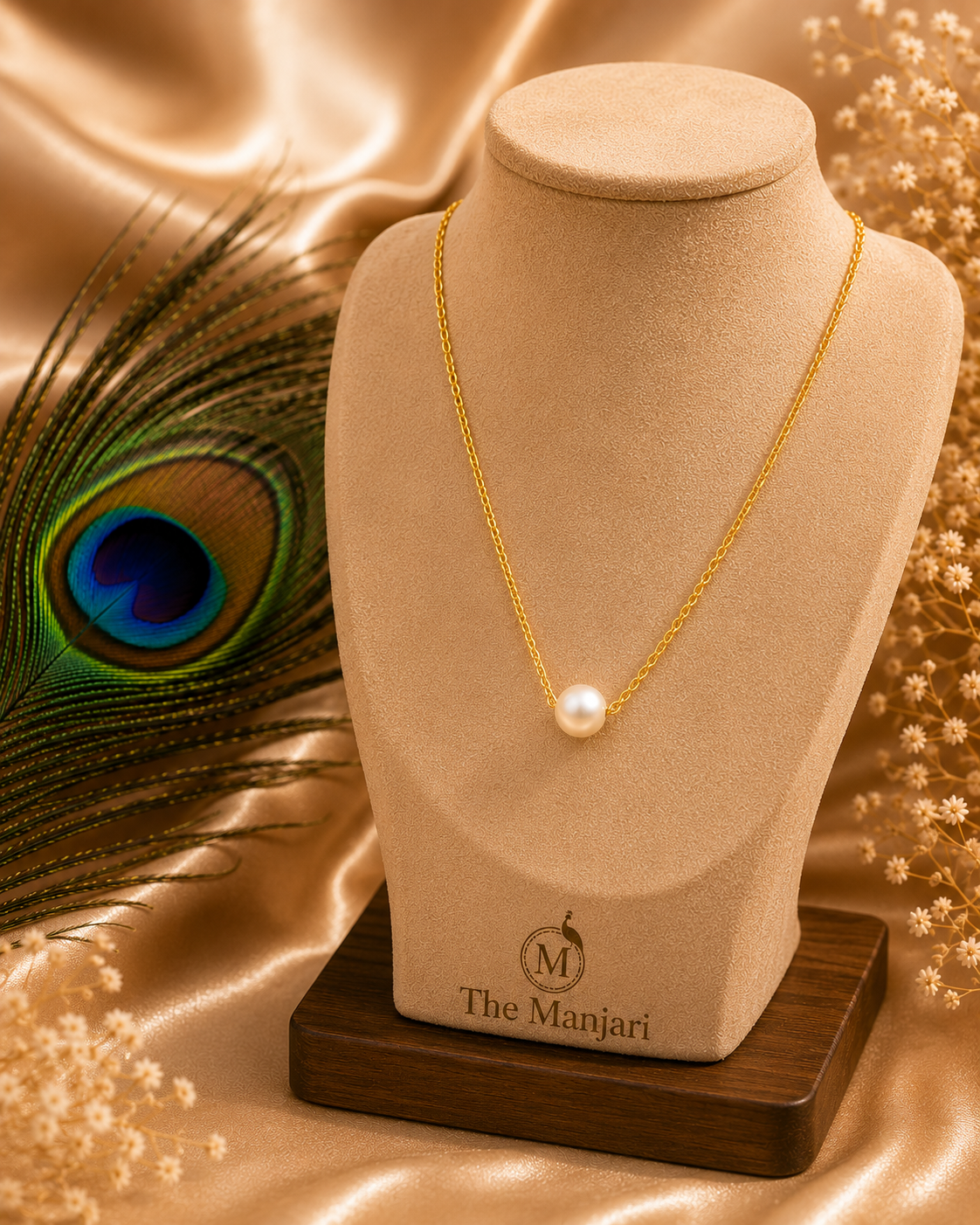 Pearl Necklace & Bracelet Set – 18K Gold Plated Stainless Steel | Waterproof Tarnish-Free Freshwater Pearl Jewelry