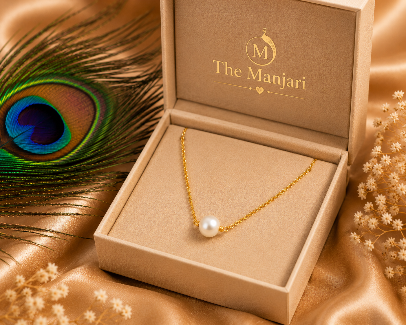 Pearl Necklace & Bracelet Set – 18K Gold Plated Stainless Steel | Waterproof Tarnish-Free Freshwater Pearl Jewelry