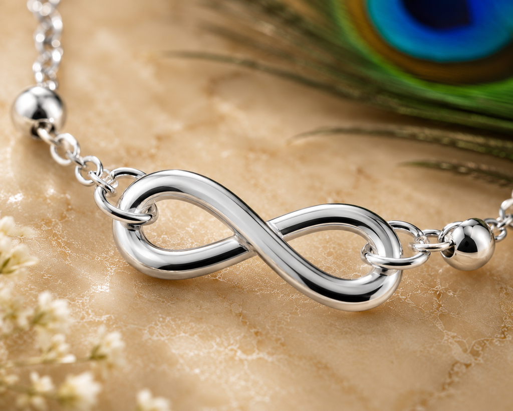 Infinity Anklet for Women – Gold & Silver Adjustable Chain Anklet, Waterproof Tarnish-Free Stainless Steel Beach Anklet Gift