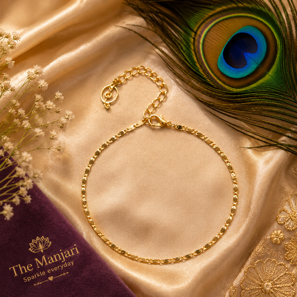 Dainty Figaro Chain Anklet – Gold & Silver Stainless Steel Waterproof Anklet | Tarnish-Free Everyday Jewelry