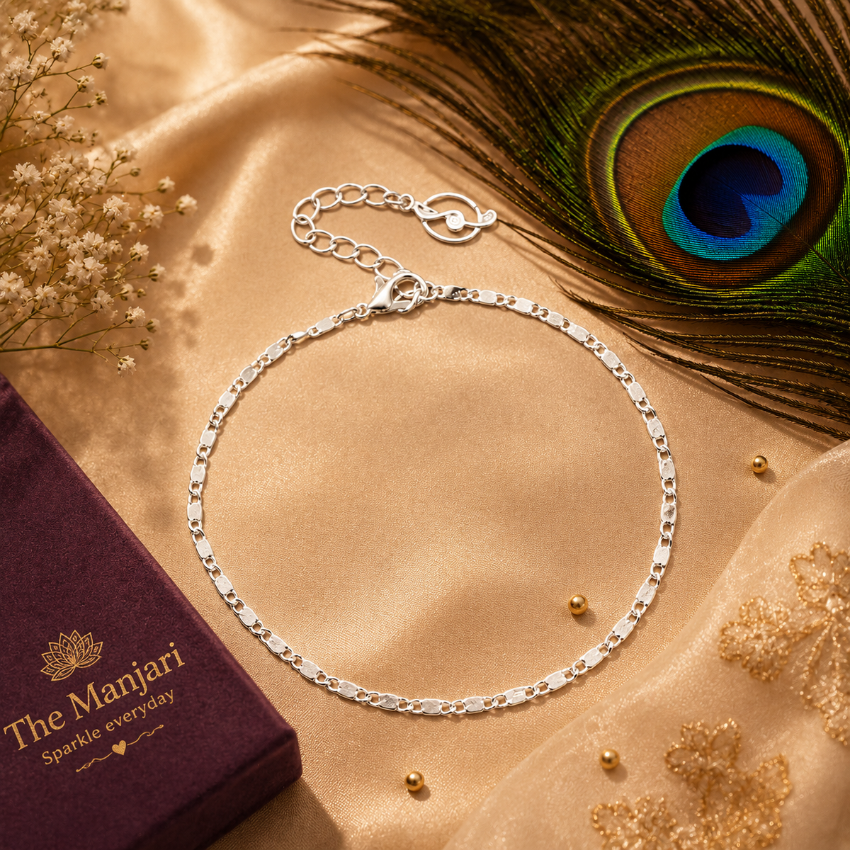 Dainty Figaro Chain Anklet – Gold & Silver Stainless Steel Waterproof Anklet | Tarnish-Free Everyday Jewelry