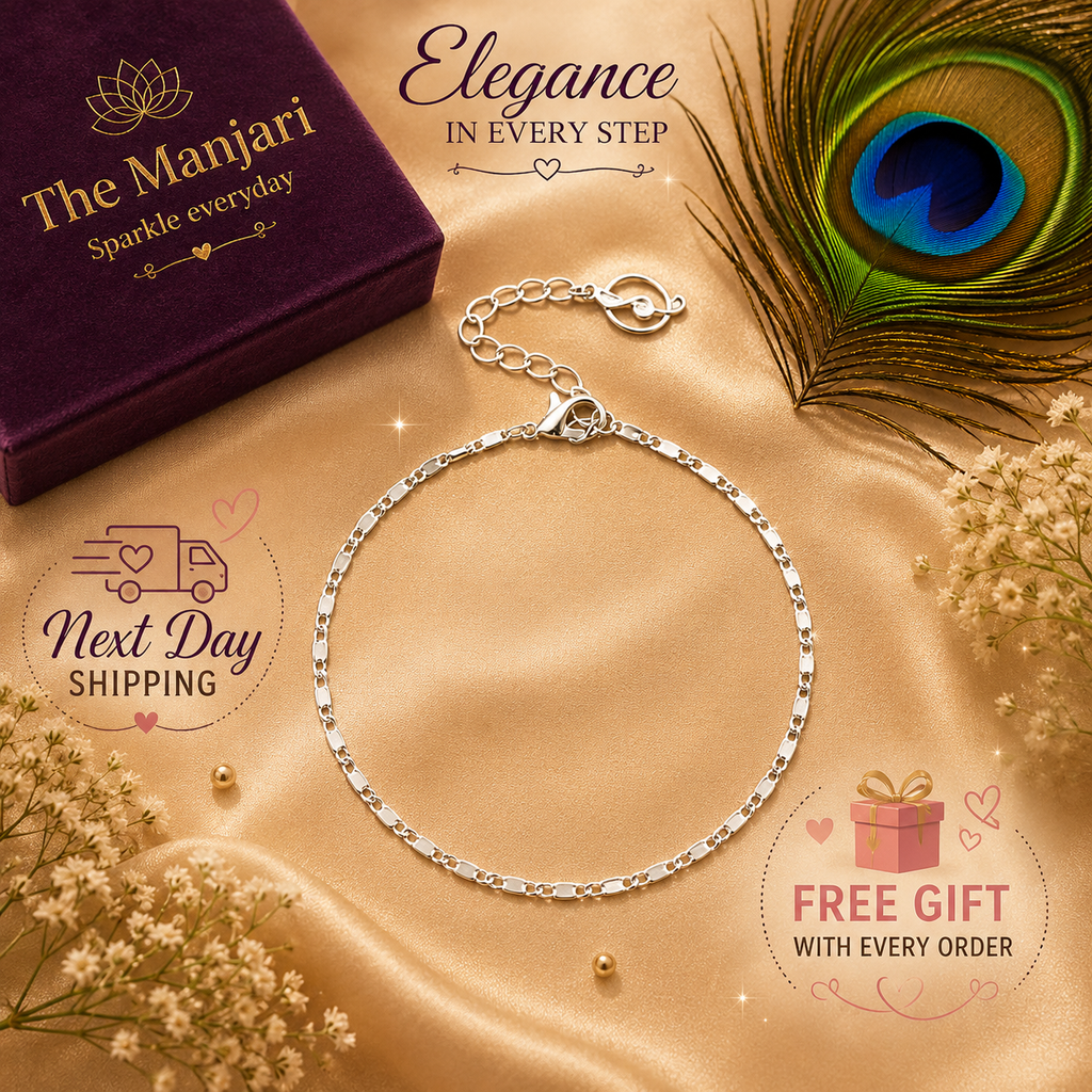 Dainty Figaro Chain Anklet – Gold & Silver Stainless Steel Waterproof Anklet | Tarnish-Free Everyday Jewelry