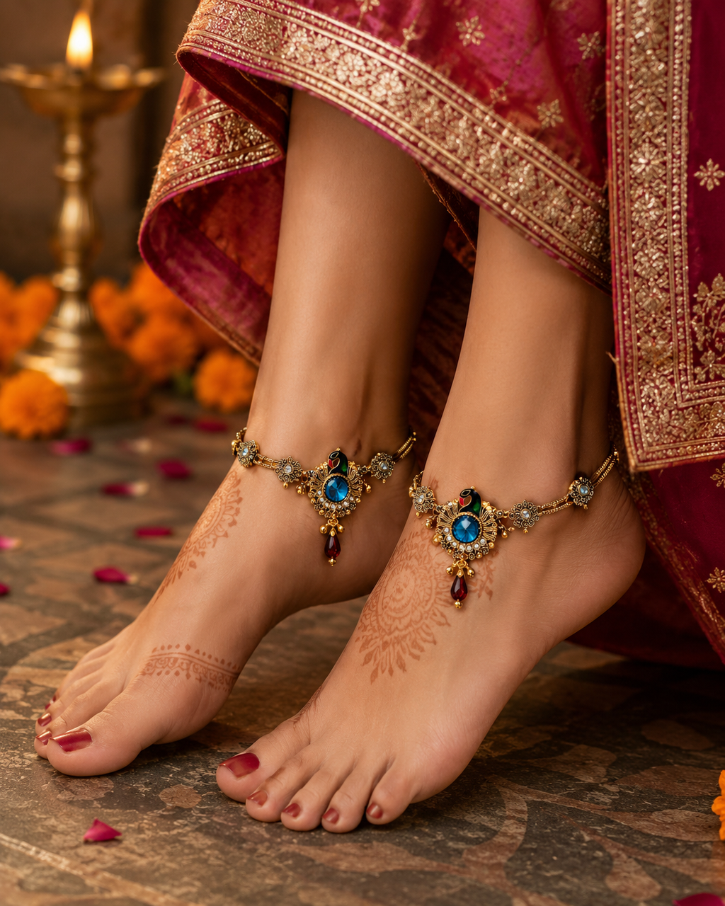 Traditional Indian Anklet for Women | Ethnic Payal Collection