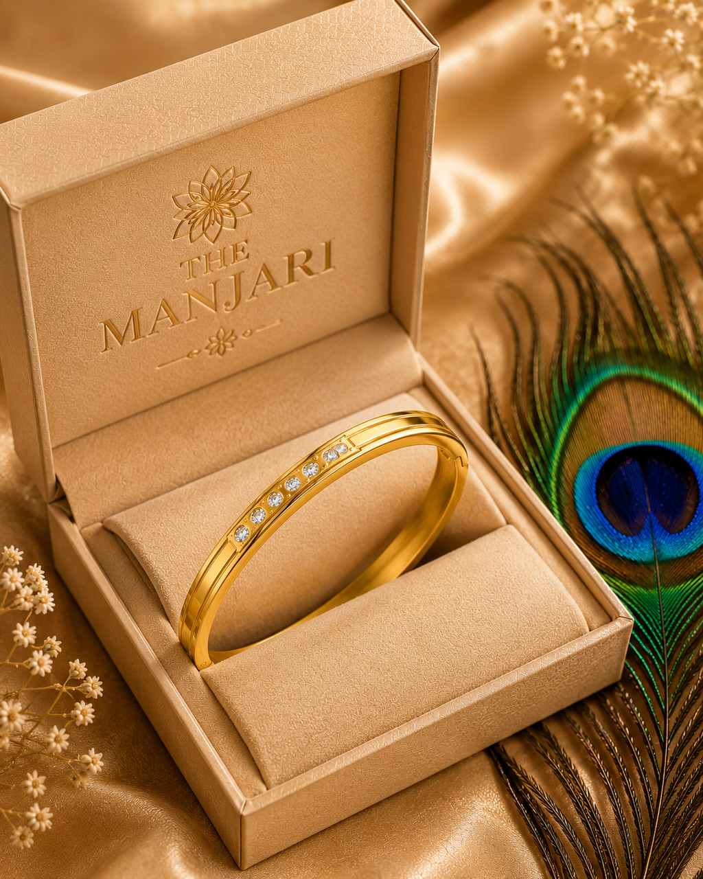Minimal Gold Bangle Bracelet, Anti-tarnish, Waterproof, gift for her