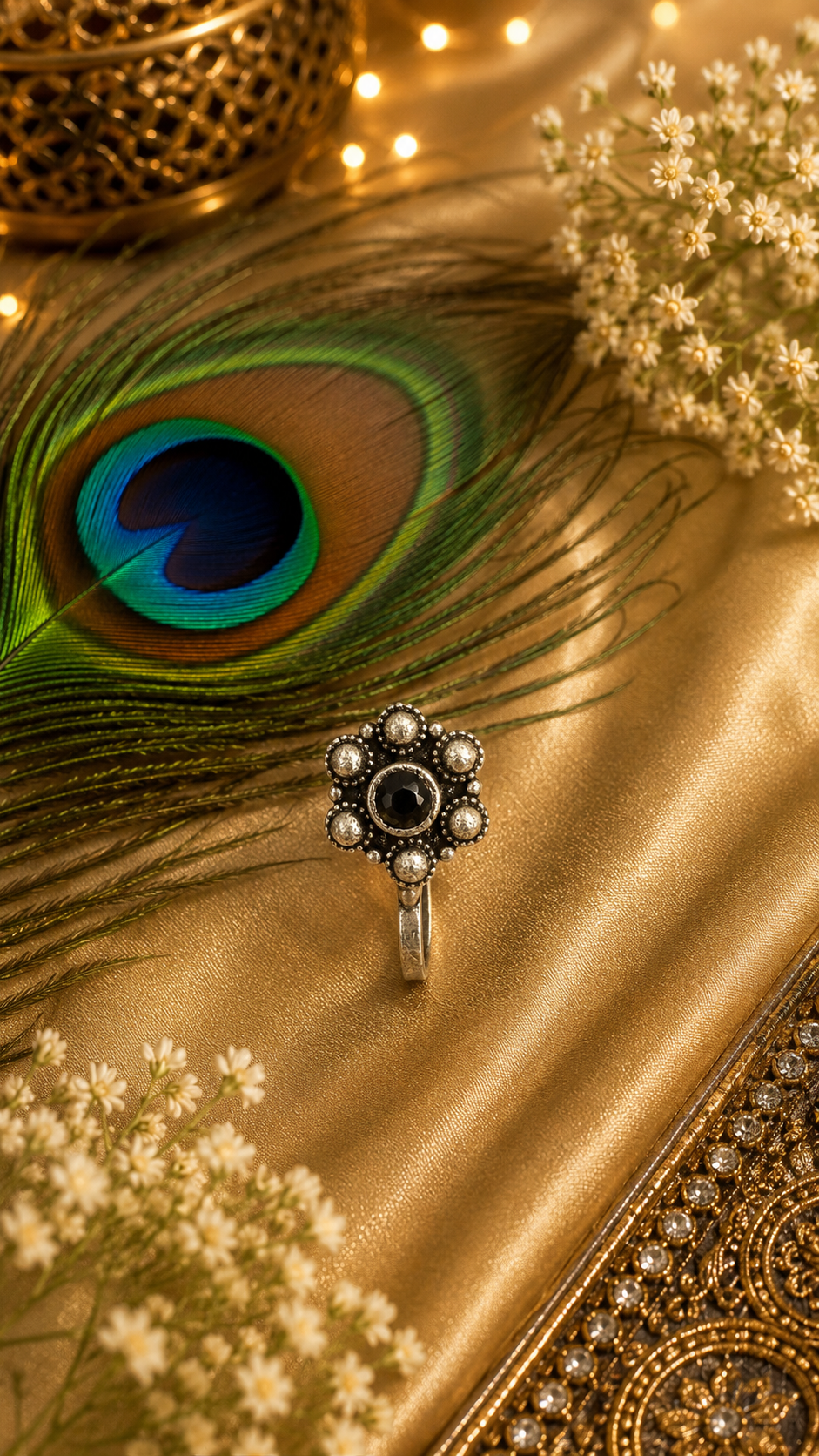 Boho Oxidised Clip-On Nose Pin