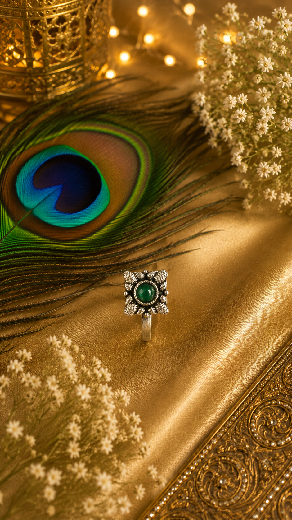 Boho Oxidised Clip-On Nose Pin