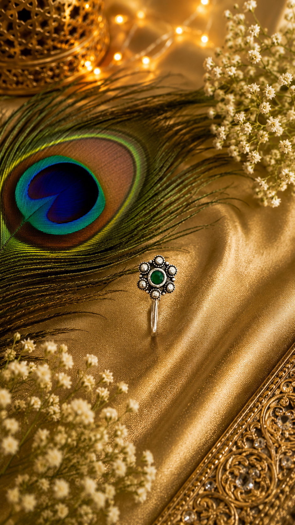 Boho Oxidised Clip-On Nose Pin
