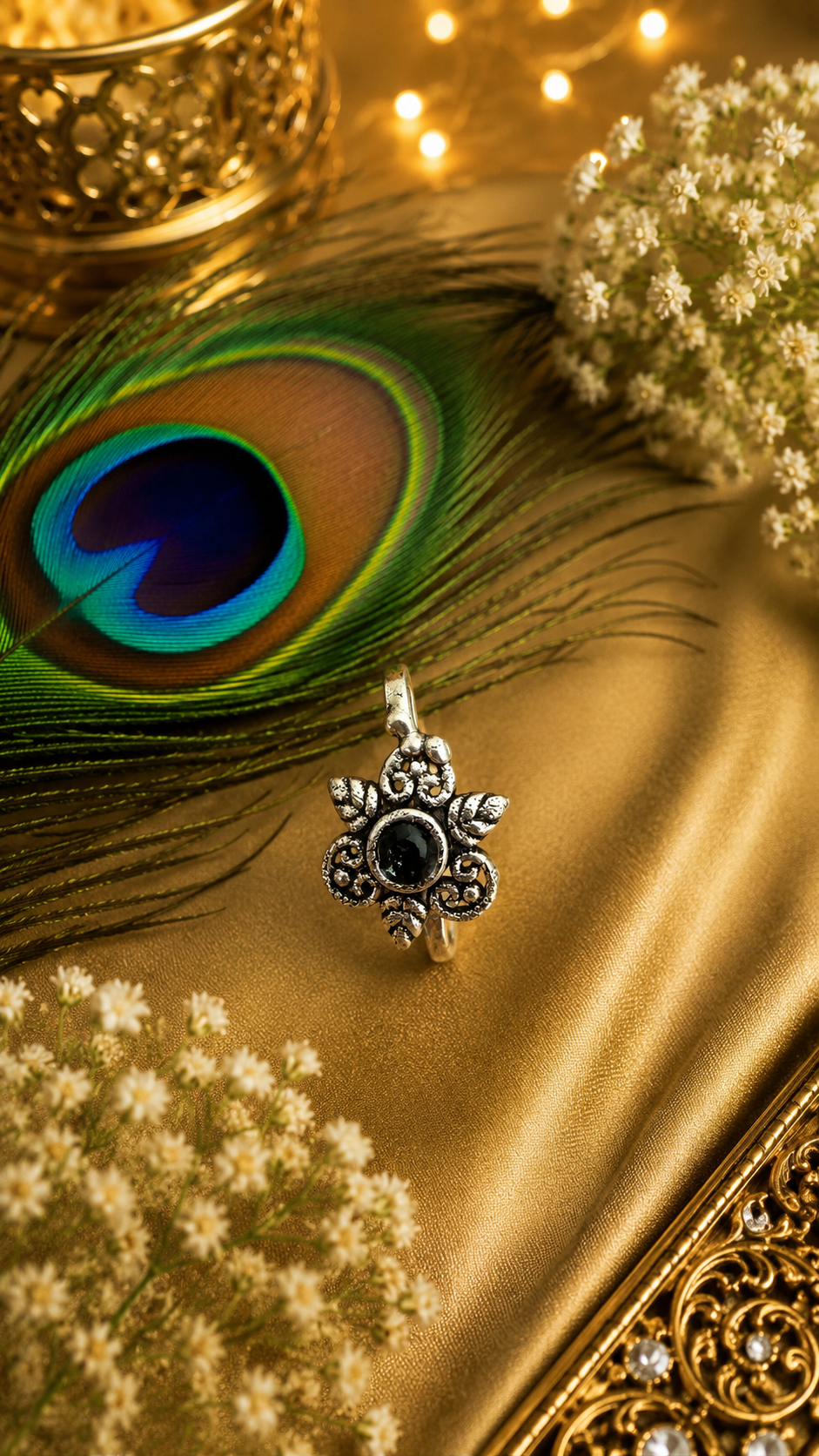 Boho Oxidised Clip-On Nose Pin