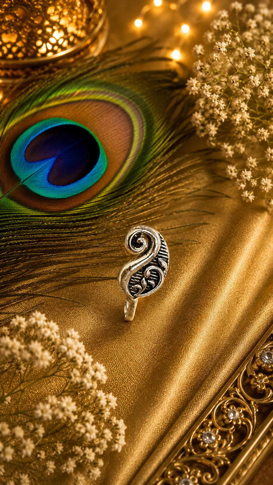 Boho Oxidised Clip-On Nose Pin
