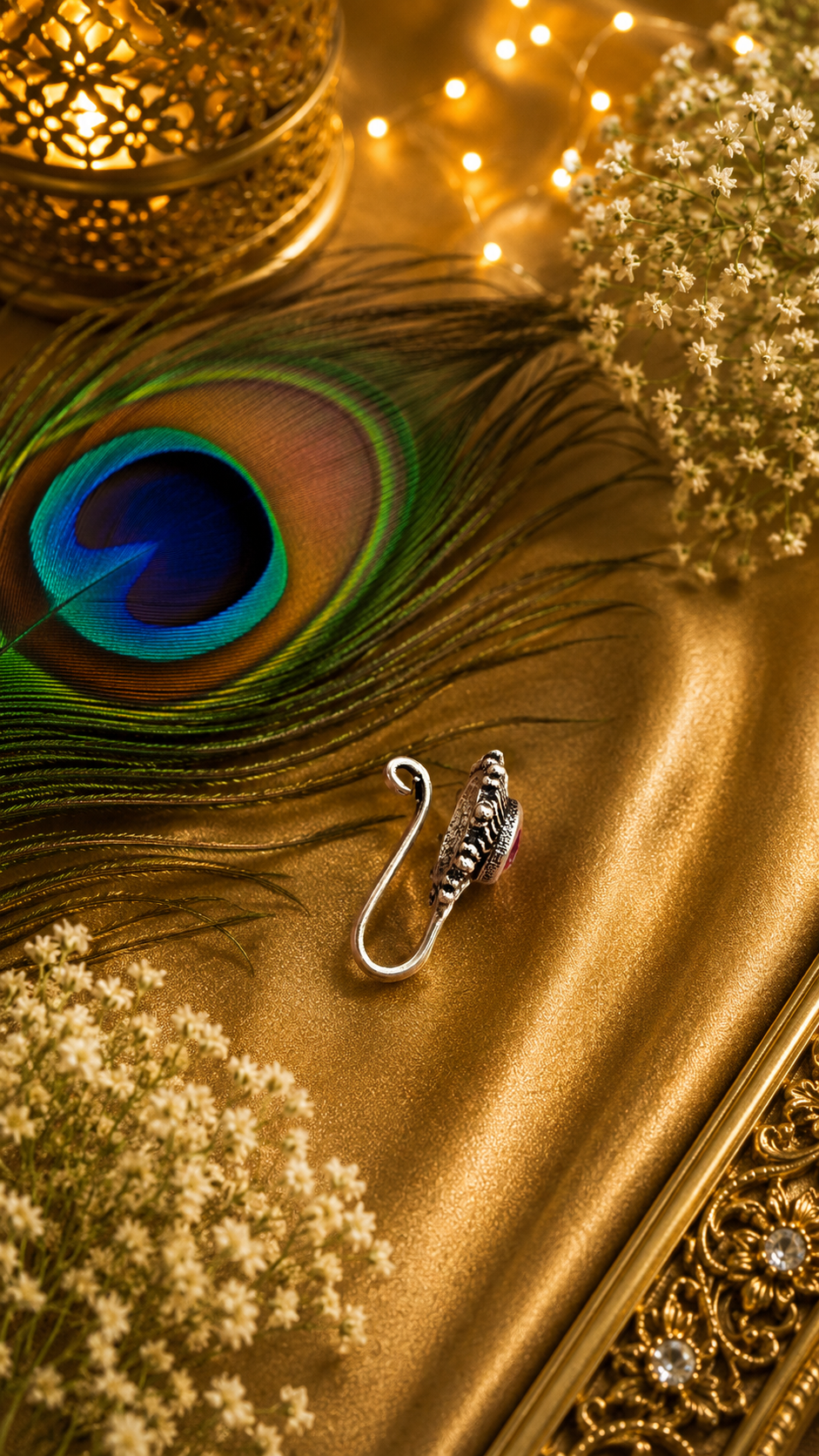 Boho Oxidised Clip-On Nose Pin