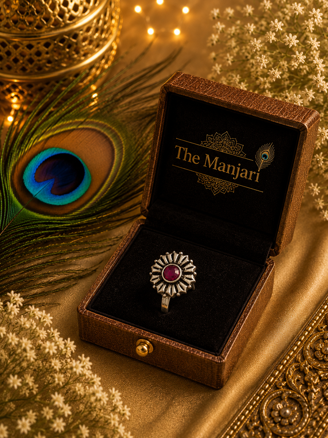 Boho Oxidised Clip-On Nose Pin