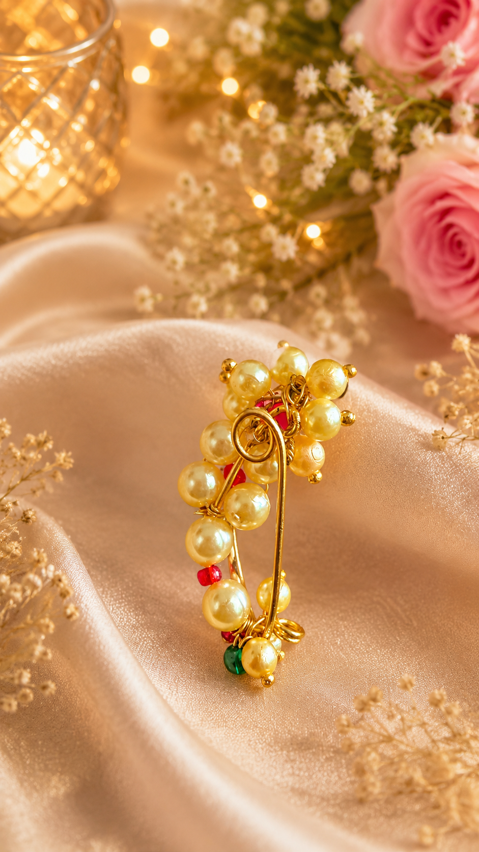 Pearl Maharashtrian Clip-on Nath