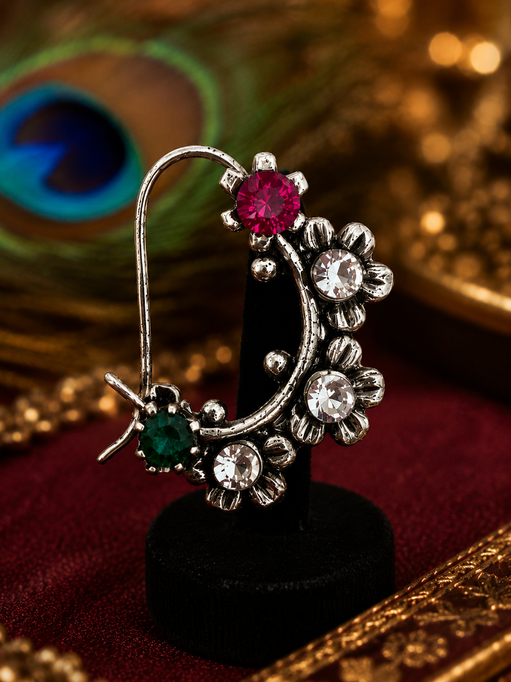 Traditional Maharashtrian Oxidised Nath
