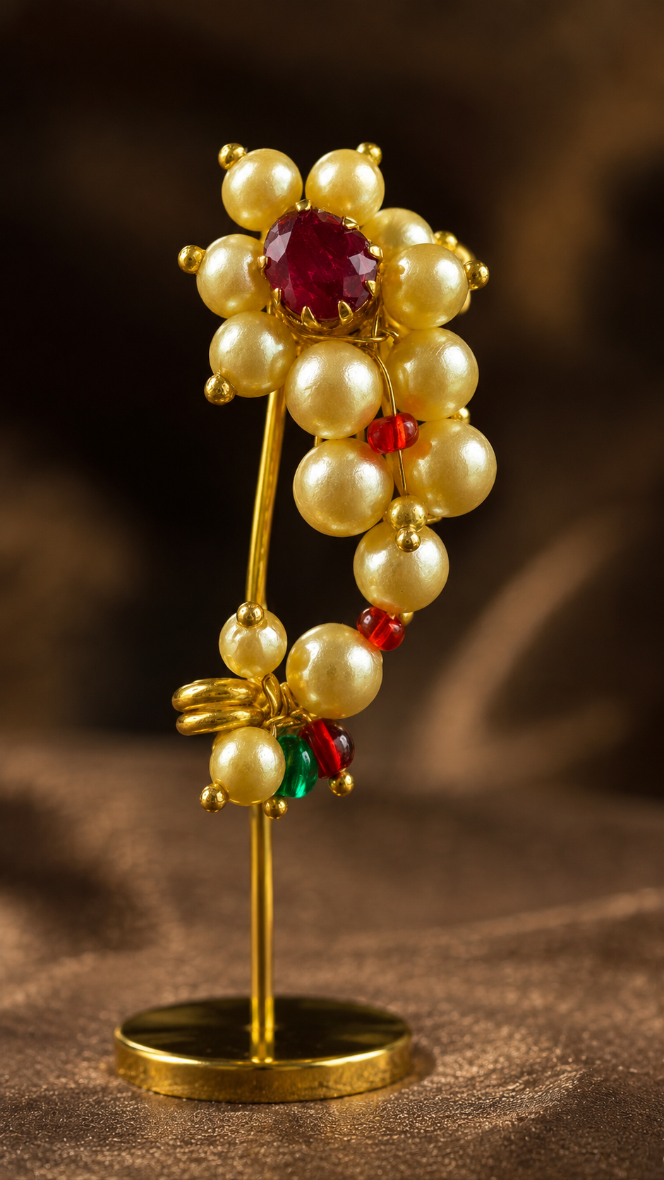 Pearl Maharashtrian Clip-on Nath