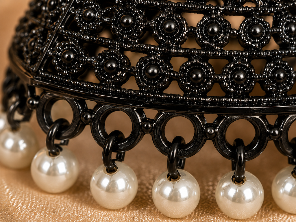 Traditional Black Jhumka Earrings for Women | Oxidised Ethnic Jewellery
