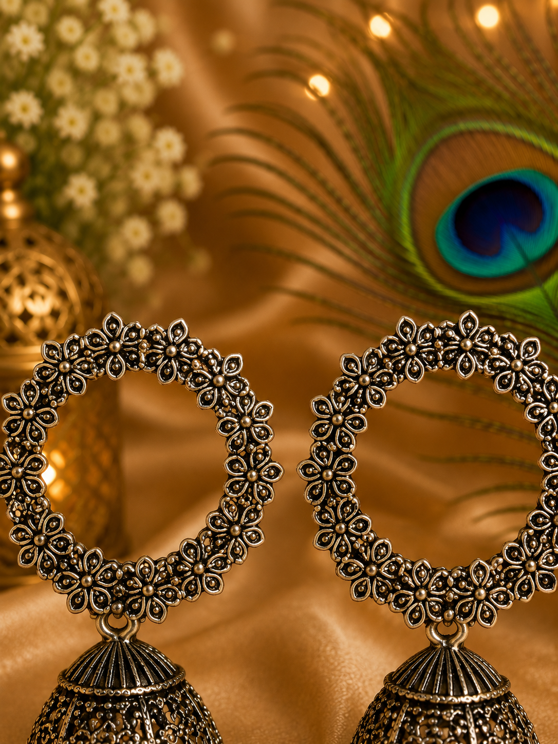 Navratri & Festive Oxidised Jhumka Earrings | Traditional Indian Jewellery