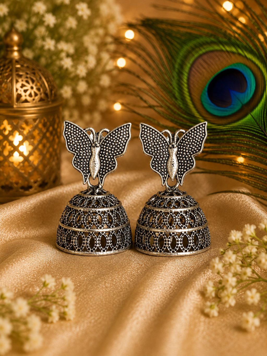 Navratri & Festive Oxidised Jhumka Earrings | Traditional Indian Jewellery