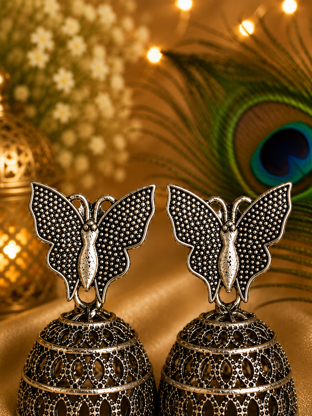 Navratri & Festive Oxidised Jhumka Earrings | Traditional Indian Jewellery
