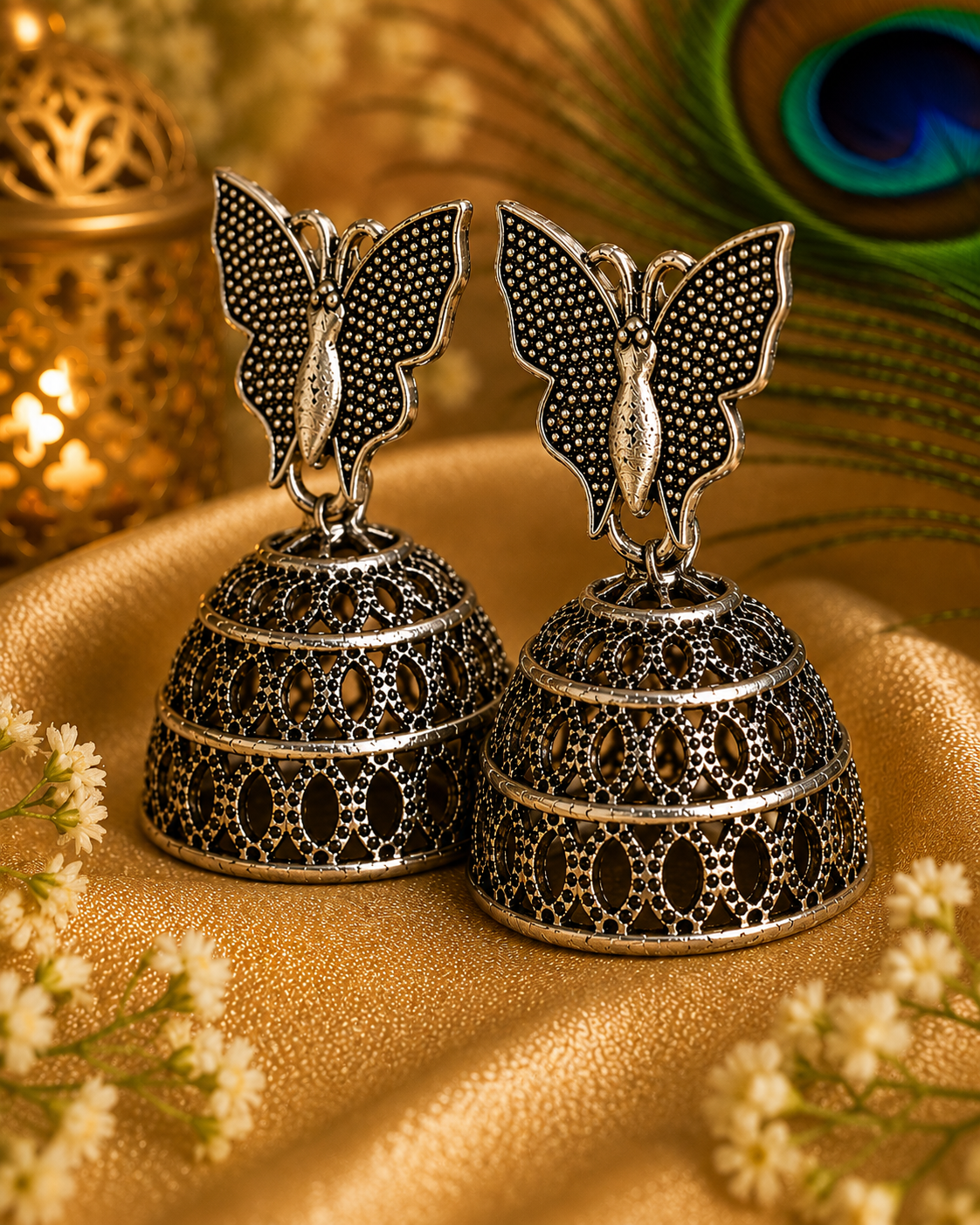 Navratri & Festive Oxidised Jhumka Earrings | Traditional Indian Jewellery