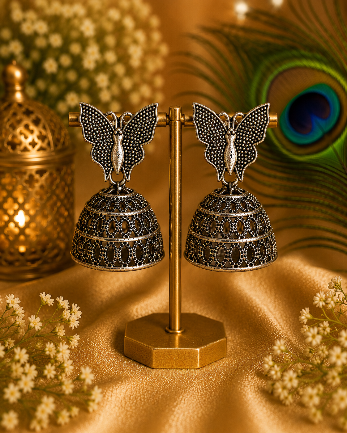 Navratri & Festive Oxidised Jhumka Earrings | Traditional Indian Jewellery