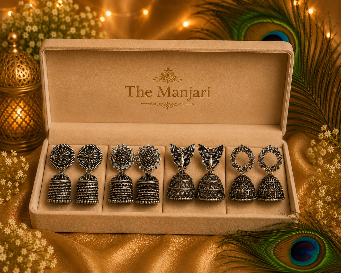 Navratri & Festive Oxidised Jhumka Earrings | Traditional Indian Jewellery