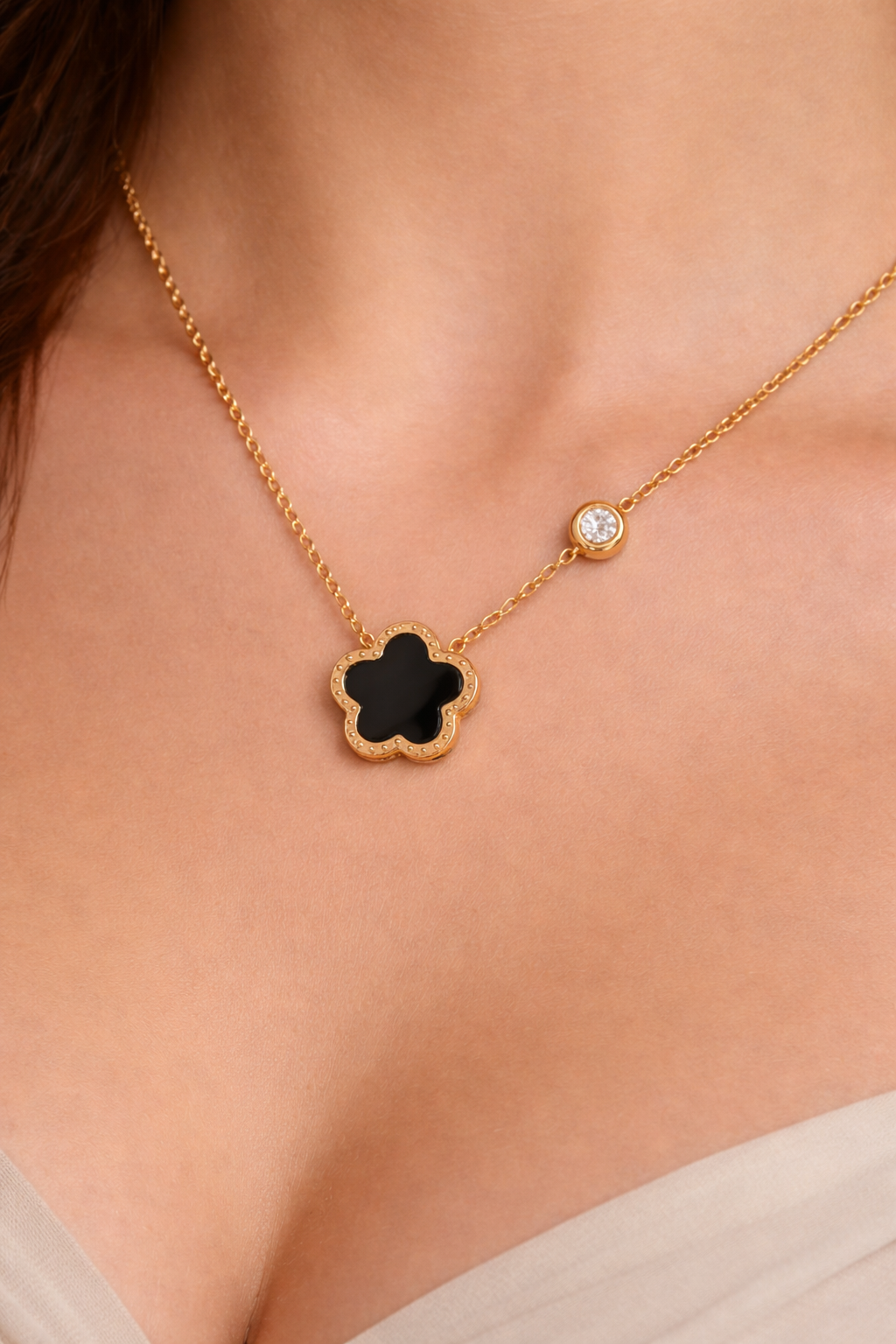 Black Clover Gold Necklace