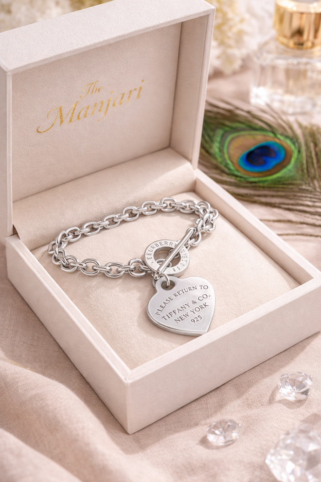 Heart Charm Chain Bracelet