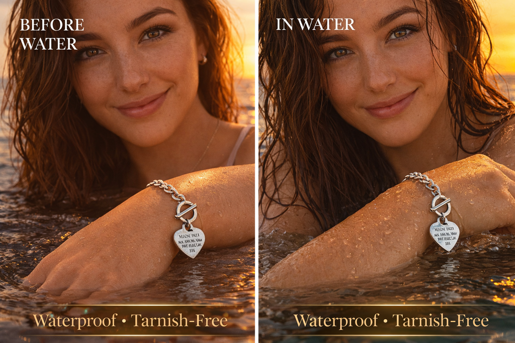 Heart Charm Chain Bracelet