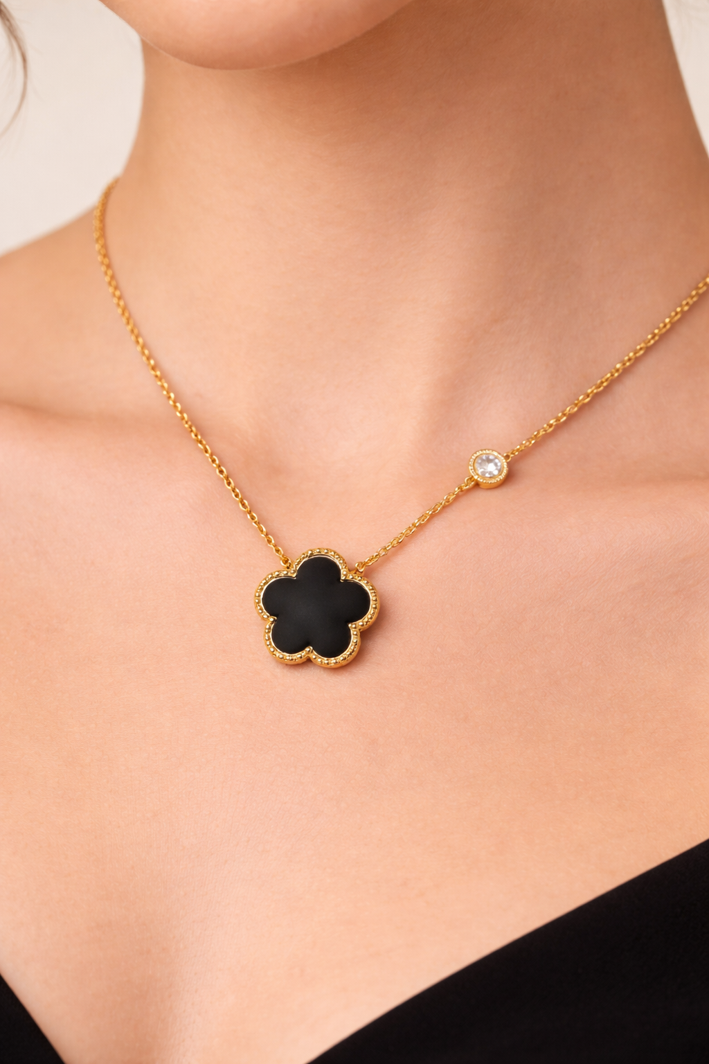 Black Clover Gold Necklace