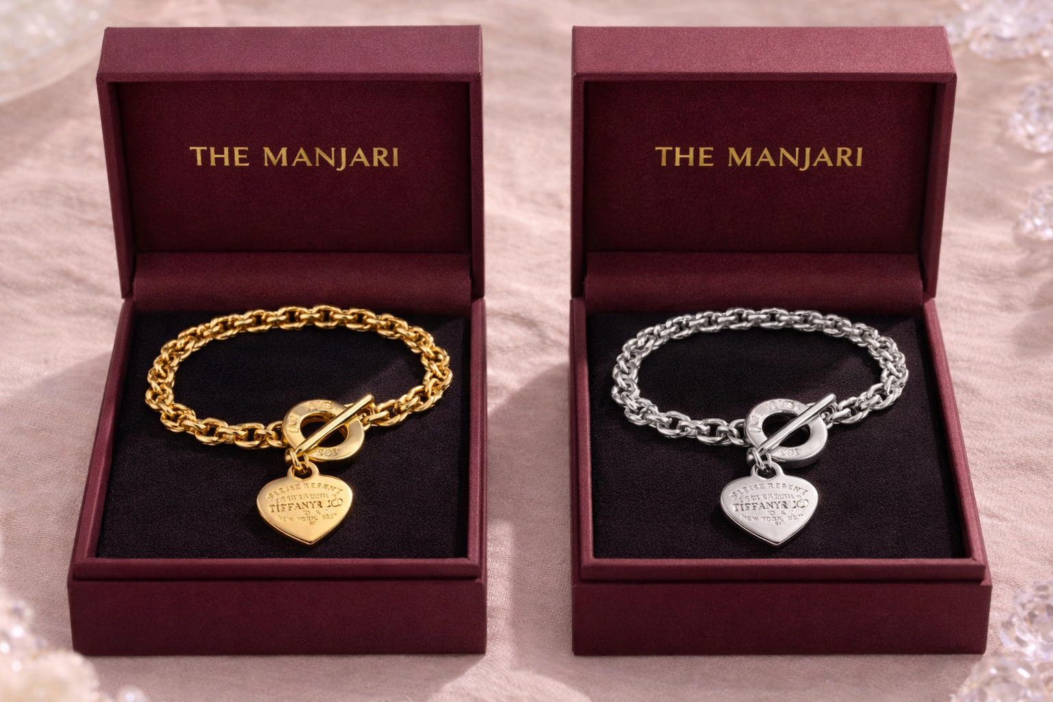 Heart Charm Chain Bracelet